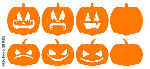 Pumpkin Silhouettes - Jack O' Lanterns