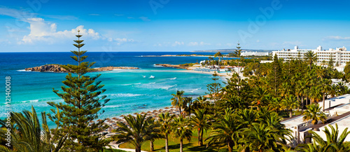 Mediterranean sea view on Cyprus
