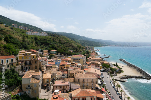 Top view of the town of Pizzo Calabro , Calabria, italy   © pashan