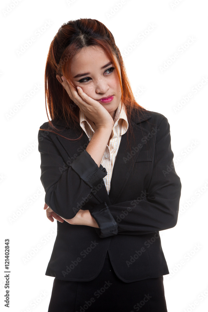 Beautiful young Asian woman get bored. Beautiful young Asian woman get bored.