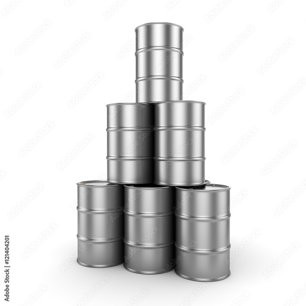 3D rendering aluminum barrel 3D rendering aluminum barrel