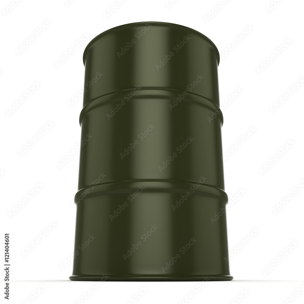 3D rendering khaki barrel 3D rendering khaki barrel