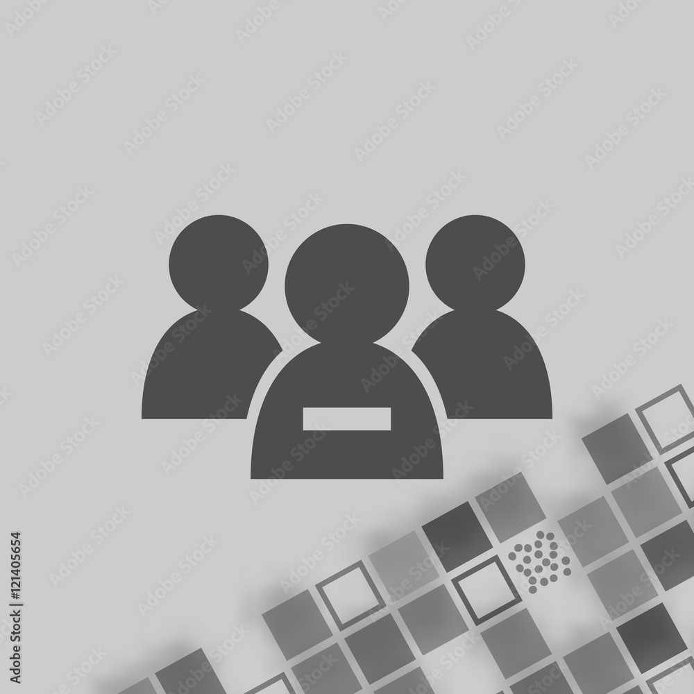 Add new user account flat icon for apps Add new user account flat icon for apps
