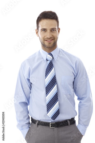 Portrait of happy businessman