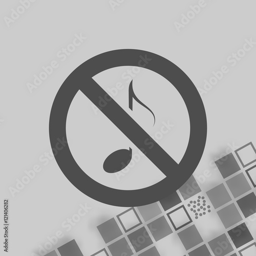 No music sign