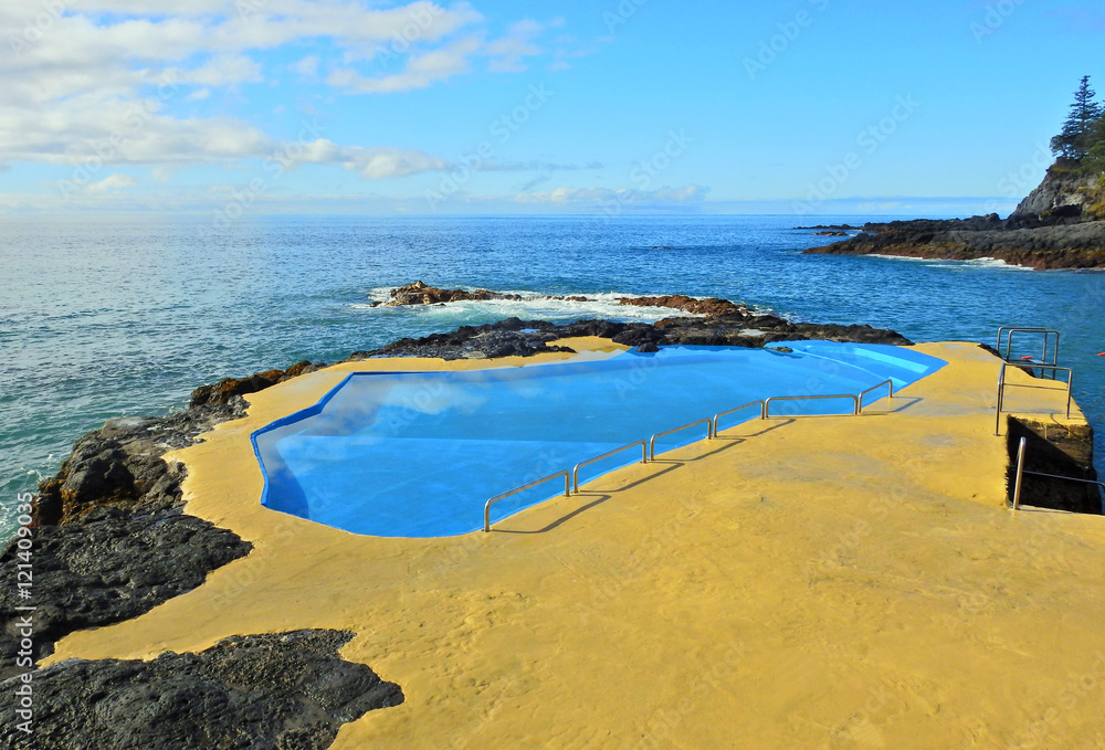 Pool by the sea in Azores