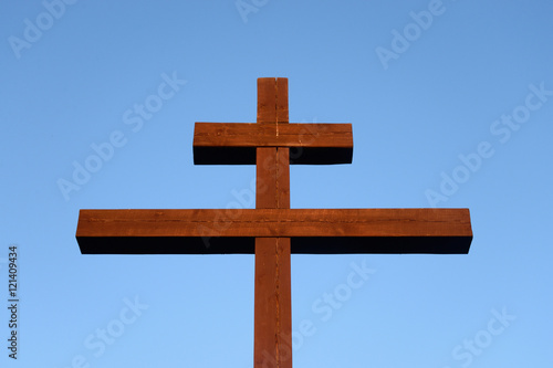 Wallpaper Mural Orthodox cross on blue sky. Torontodigital.ca
