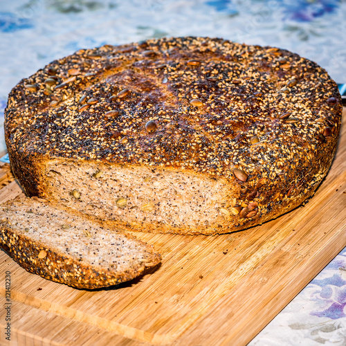 Seeded Whole Wheat Bread Loaf