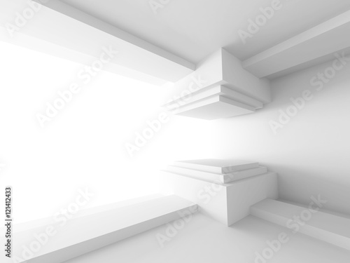 Abstract Empty Interior Architecture Background