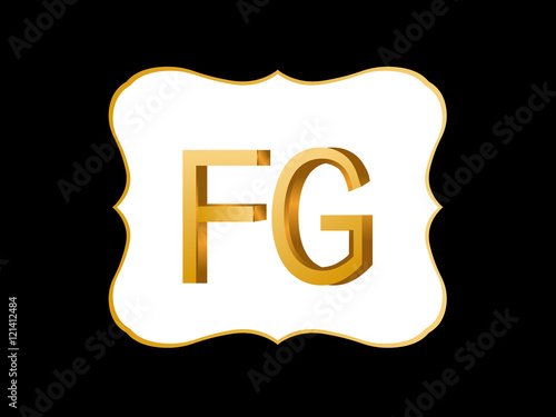 Fototapeta Naklejka Na Ścianę i Meble -  FG Initial Logo for your startup venture