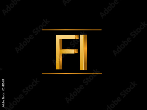 FI Initial Logo for your startup venture