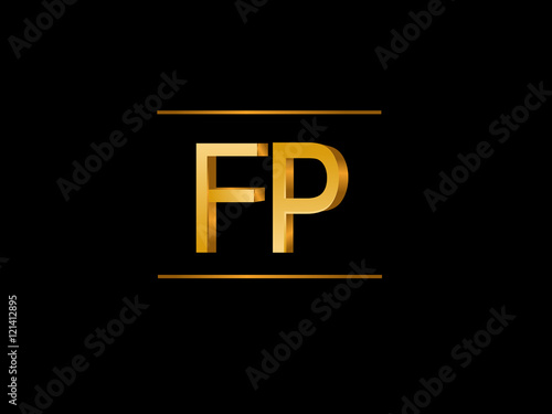 FP Initial Logo for your startup venture