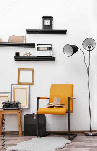 Modern room interior in vin...