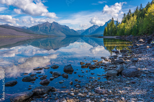 Obraz na płótnie McDonald Lake, Glacier National Park, Montana, USA