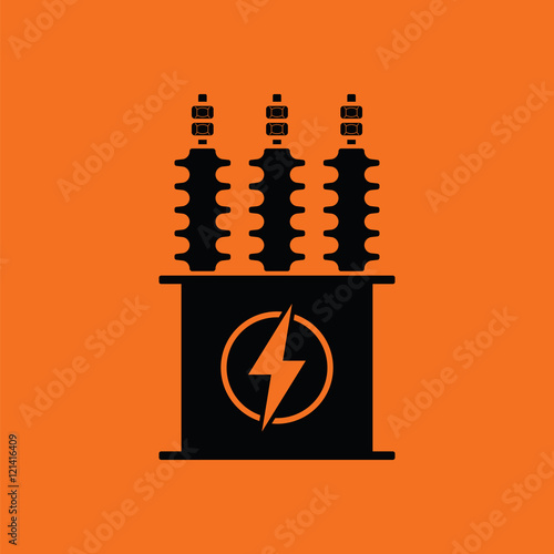 Electric transformer icon