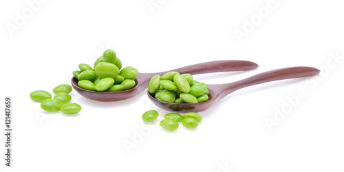 Wallpaper Mural green peas isolated on a white background Torontodigital.ca