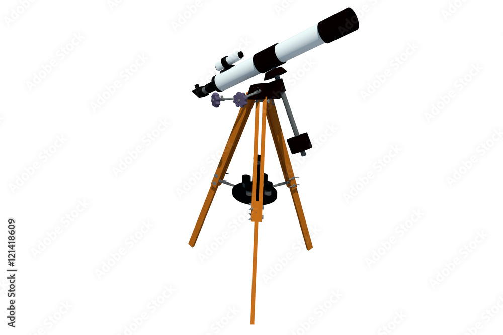 Telescopio aislado 3d Telescopio aislado 3d