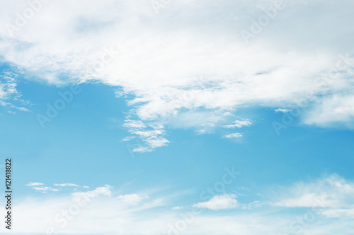 soft white cloud on blue sky