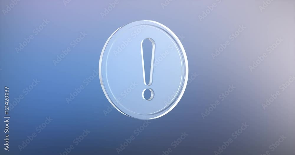 Animated Exclamation Badge Glass 3d Icon Loop Modules for edit with alpha matte
Animated Exclamation Badge Glass 3d Icon Loop Modules for edit with alpha matte