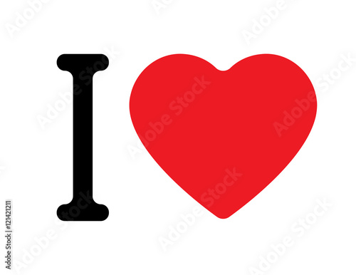 Foto I love vector