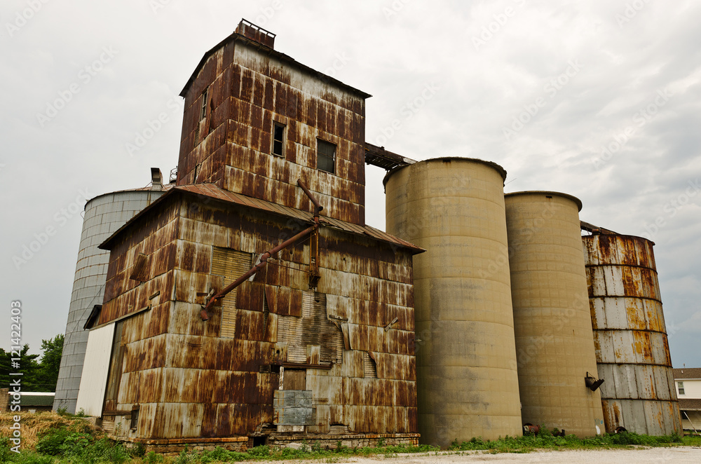 Rusted Grain Elevator and Silos Rusted Grain Elevator and Silos