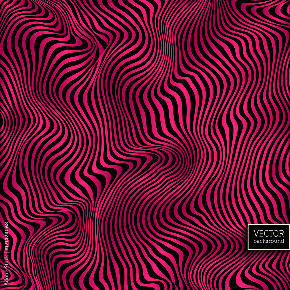 Pink And Black Zebra Stripes Background