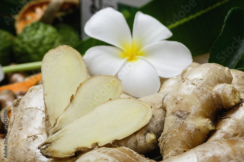 Ingredients for the spa, scrub the skin healthy. From herbs like