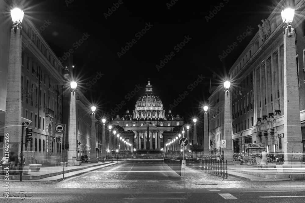 Via della Conciliazione foto de Stock