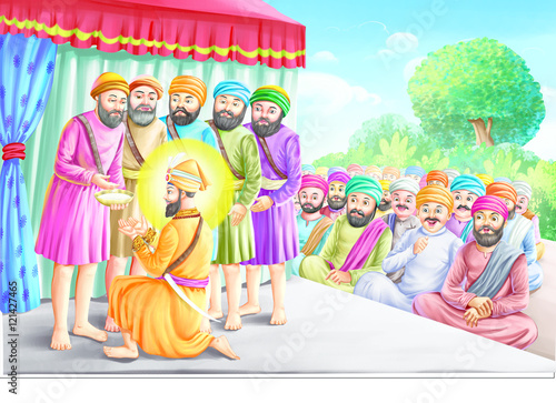 Guru Gobind Singh in public