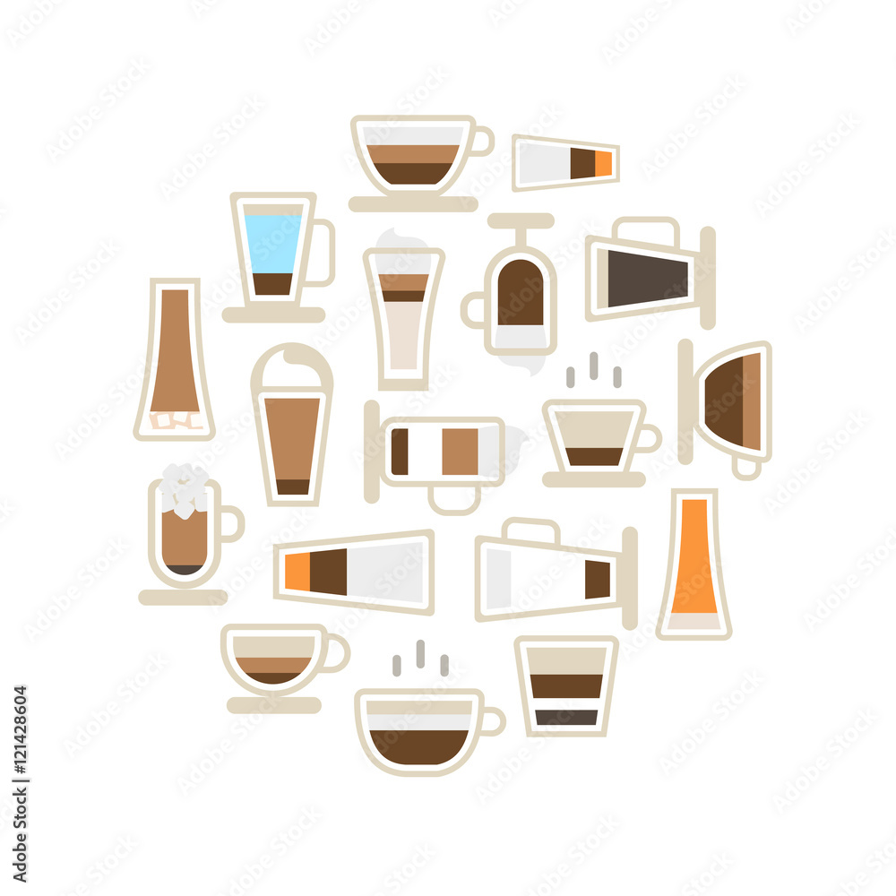 Vector Coffee shop background Vector Coffee shop background