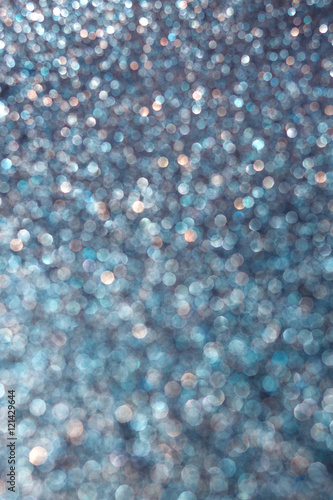blue abstract background bokeh with colored light