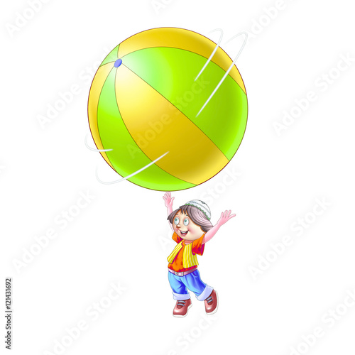 Ball and boy