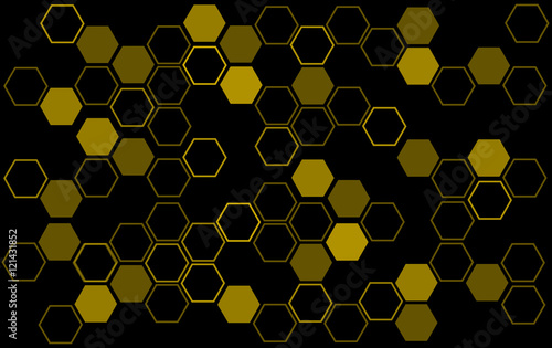 abstract bee hive background , hexagon background