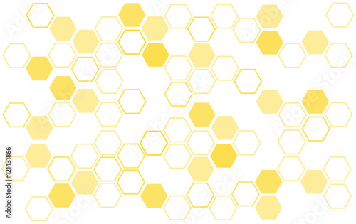 abstract bee hive background , hexagon background