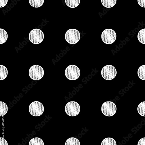 Seamless pattern, polka dot fabric, wallpaper, vector. Seamless pattern can be used for wallpaper, pattern fills, web page background, surface textures. Print. Cloth design, wallpaper.