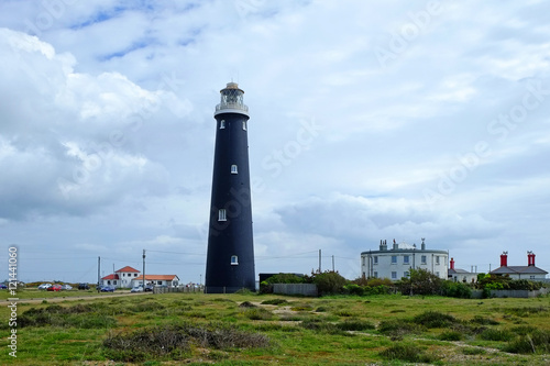 The Old lighthouse, built 1904 on remote Dungeness, Kent.
