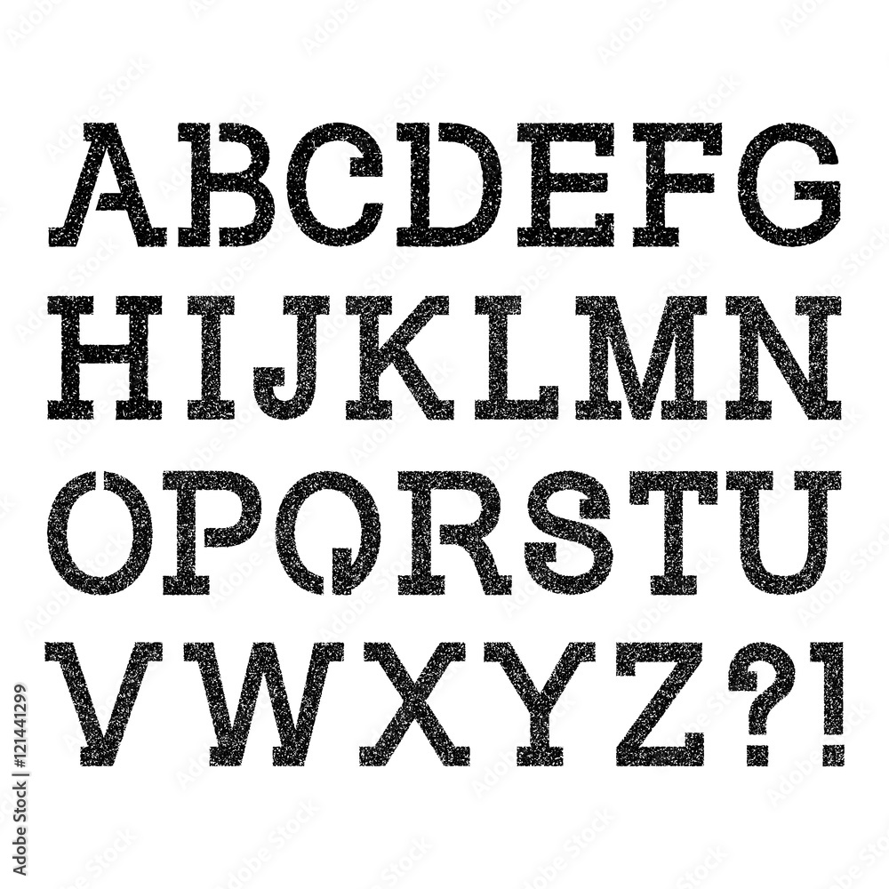 Algerian Font Alphabet Stencil, Letter Stencils