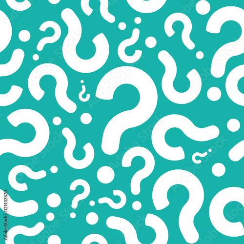 Seamless Question Mark Doubt Background