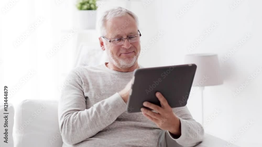 senior man with tablet pc at home 114 senior man with tablet pc at home 114