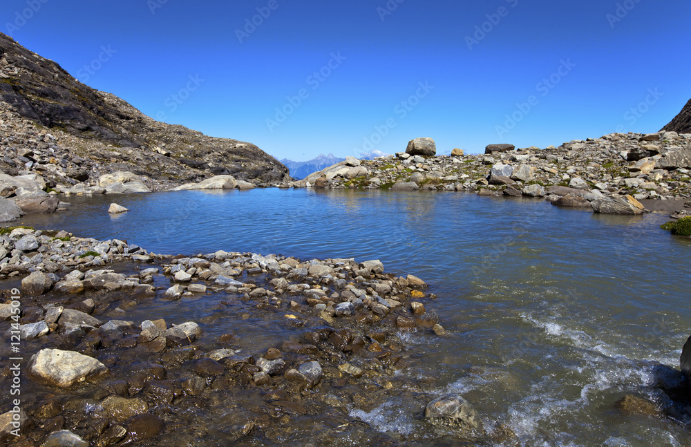 Der Gletschersee am Kitzsteinhorn Der Gletschersee am Kitzsteinhorn