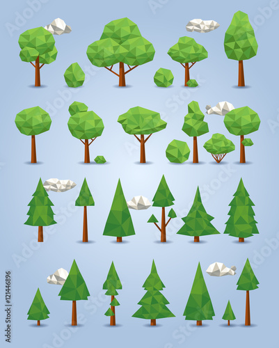 Collection of polygonal trees