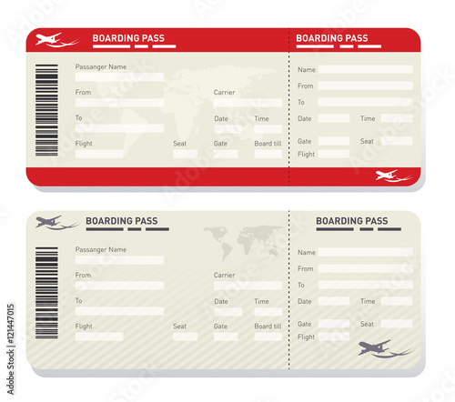 airline ticket template
