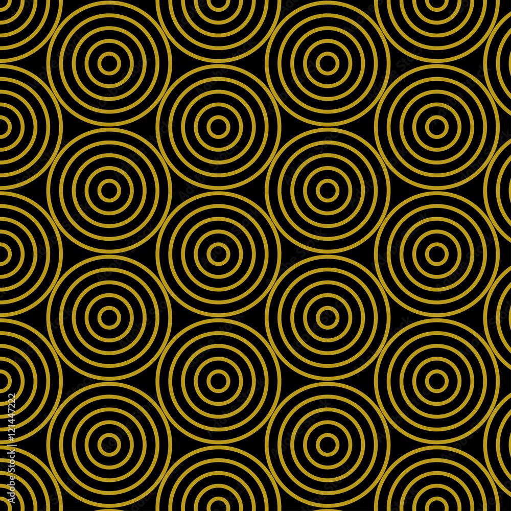 Gold circle pattern