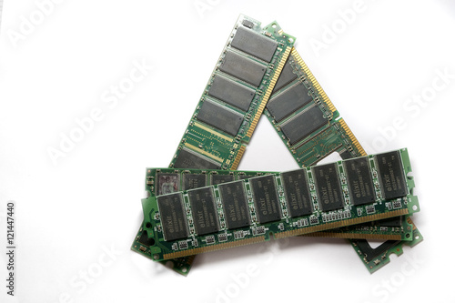 RAM. Computer parts. isolated on white background