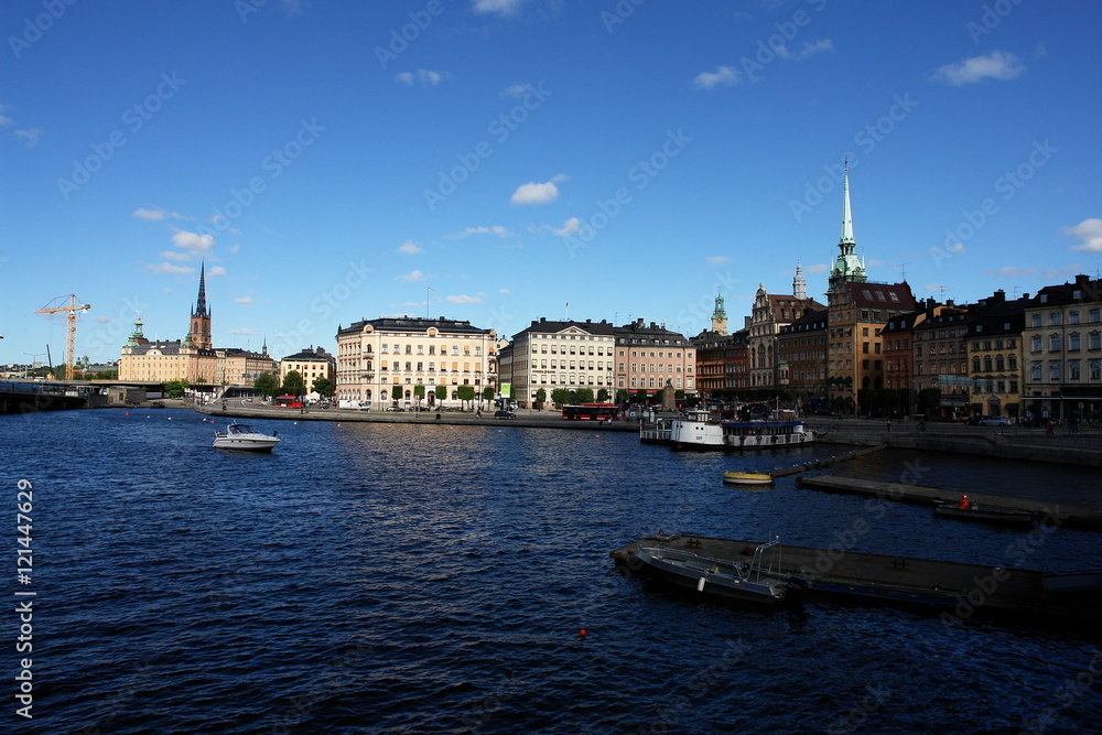Gamla stan, the old town in Stockholm, Sweden.