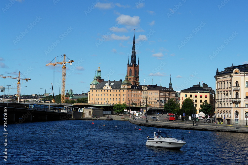 Gamla stan, the old town in Stockholm, Sweden.