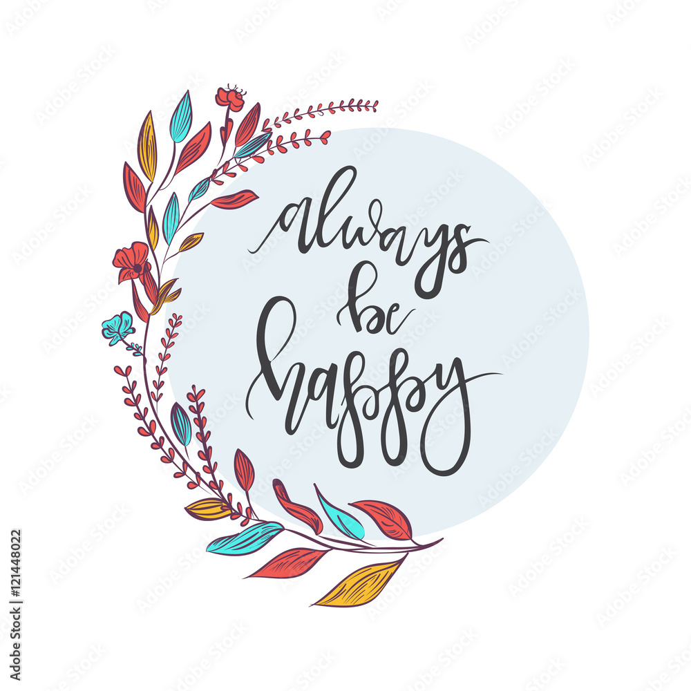 Obraz premium Garden flowers, botanical natural Illustration