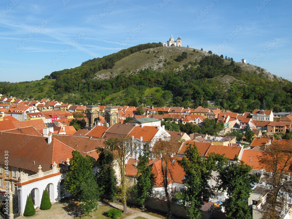 Mikulov Town and Holy Hill / Holy Hill with Saint Sebastian Chapel and Bell Tower