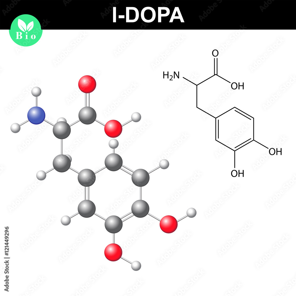 L-dopa chemical structure L-dopa chemical structure