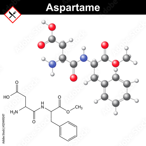 Aspartame molecular structure